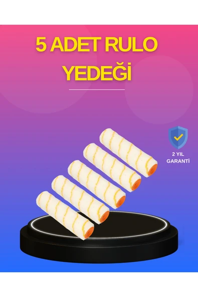 5’li Detay Boya Rulo Takımı Pürüzsüz Yüzey İçin İdeal ürün görseli 1