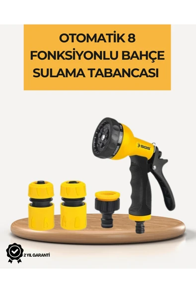 8 Modlu Bahçe Sulama Tabancası Seti Bitki Çiçek Araç Temizleme ürün görseli 1