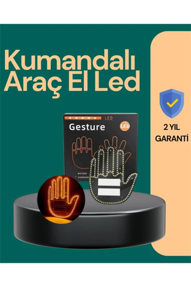 Kablosuz Kumandalı LED Jest Işığı – 3 Modlu Araba Arkası Mesaj Işığı, 203 LED ile Yüksek Parlaklık ürün görseli 1