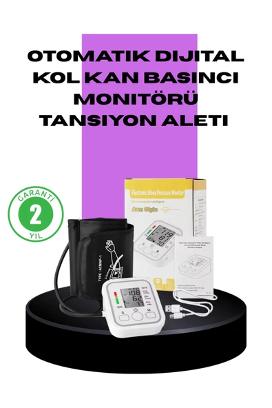 Elektronik Tansiyon Ölçer LCD Dijital Ekranlı ürün görseli 1