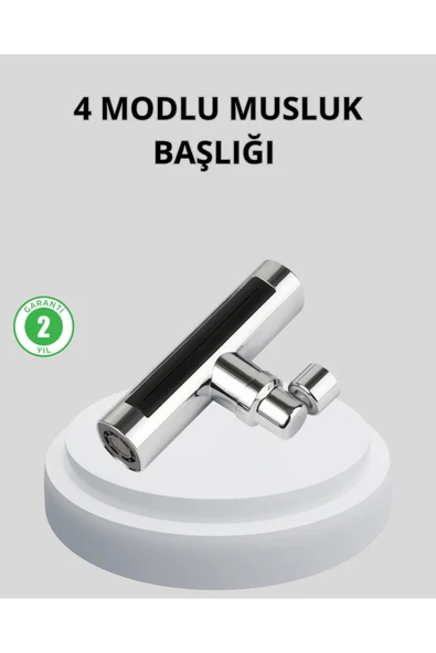 360° Dönebilen Musluk Başlığı 4 Fonksiyonlu Su Tasarruflu ve Dayanıklı ürün görseli 1