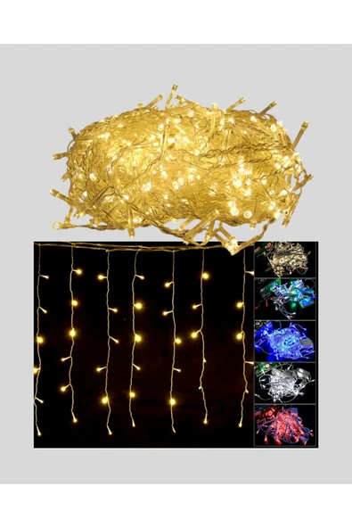4 Metre Şelale Led Işık Perdesi Dekoratif - Resim 3