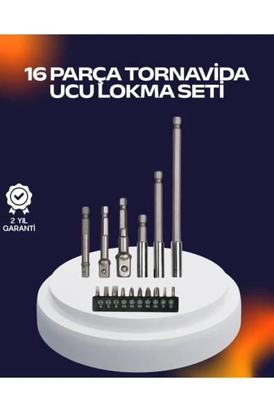 16 Parça Usta İşçilik Bits Takımı Vida Sökme Takma Set ürün görseli 1