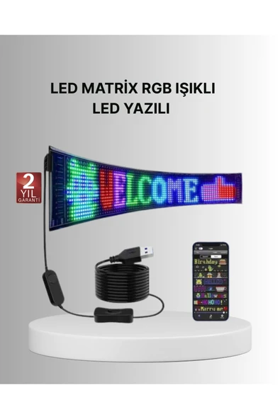 Gece Kullanıma Uygun  Pixel RGB LED Panel Estetik Atmosfer Işığı ürün görseli 1