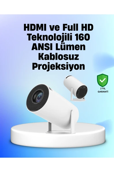 4K Uyumlu 130 İnç Full HD Projeksiyon Cihazı ve Kablosuz Aktarım Özelliği ürün görseli 1