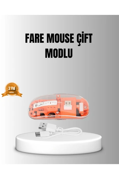 Çift Modlu Kablosuz Bluetooth 5.0 + 2.4GHz Mouse – 3 Cihaz Bağlantılı, Hızlı Geçiş Düğmeli ürün görseli 1