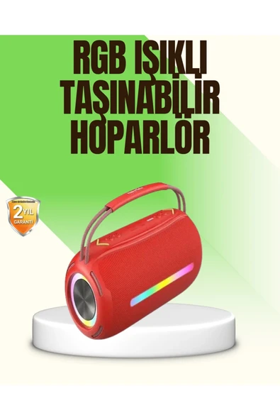 RGB LED Işıklı 20W Taşınabilir Bluetooth Hoparlör IPX6 Suya Dayanıklı ürün görseli 1