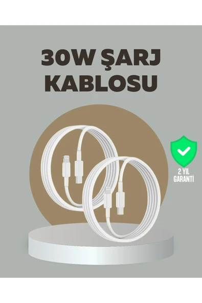 iPhone iPad Airpods Uyumlu 30W Type-C to Lightning Kablo ürün görseli 1
