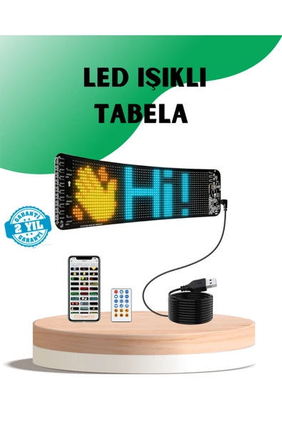 USB Destekli LED Mağaza Tabelası – Renkli RGB Kayan Yazı Paneli ürün görseli 1