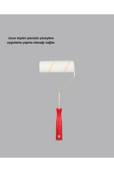 5’li Mini Rulo Boya Seti Duvar Tavan Emülsiyon Uygulama - Resim 5
