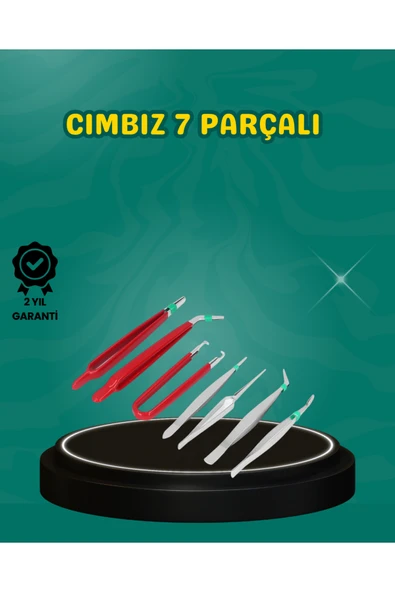 Antistatik 7’li Hassas Cımbız Takımı Manyetik Olmayan Uçlu ürün görseli 1