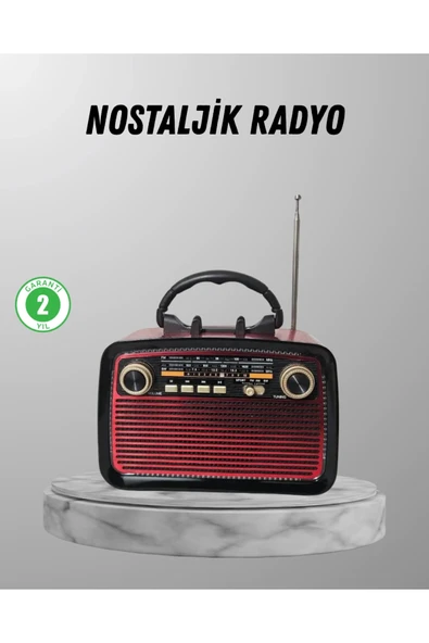 Ahşap Dokulu Bluetooth Müzik Kutusu – Vintage LED Tasarımıyla Modern Ses Deneyimi ürün görseli 1