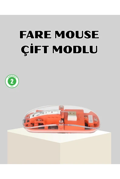 Bluetooth 5.0 & 2.4GHz Kablosuz Fare – 3 Cihaz Bağlantılı, Hızlı Geçiş, USB Alıcılı ürün görseli 1