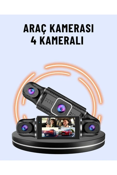 170° Geniş Açı 4 Kameralı Araç Kamerası Hareket Algılamalı ürün görseli 1