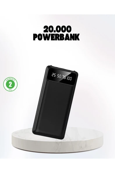 Çoklu Güvenlik Korumalı 20.000 mAh Powerbank Fener Özellikli ürün görseli 1
