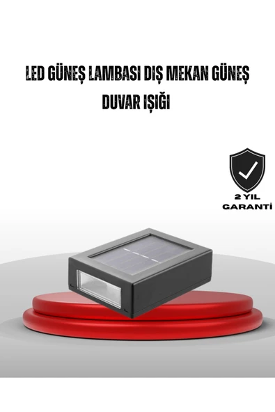 Güneş Enerjili Su Geçirmez LED Duvar Lambası ürün görseli 1
