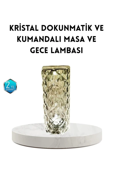 Kristal RGB LED Masa Lambası – Renkli Kumandalı Işık, Dekoratif ve Enerji Tasarruflu ürün görseli 1