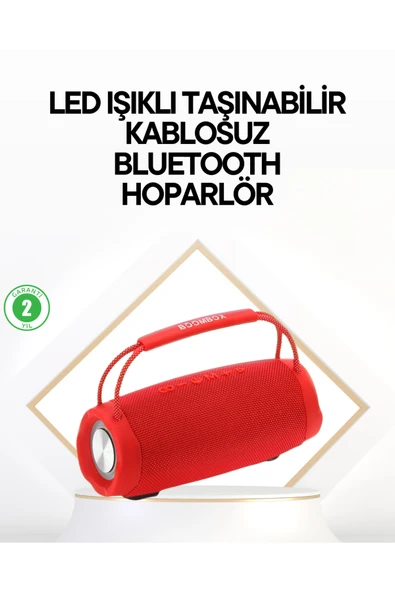 Çevreleyen Sesli RGB Destekli Kablosuz Taşınabilir Hoparlör ürün görseli 1