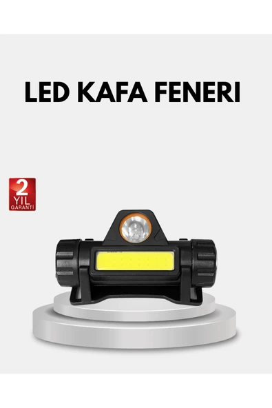 Profesyonel Şarjlı LED Kafa Lambası – Uzun Mesafe + Ortam Aydınlatması ürün görseli 1