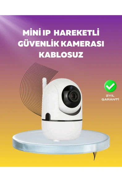 1080P WiFi Akıllı Güvenlik Kamerası – Pan & Tilt, Hareket Takip ve İki Yönlü Ses ürün görseli 1