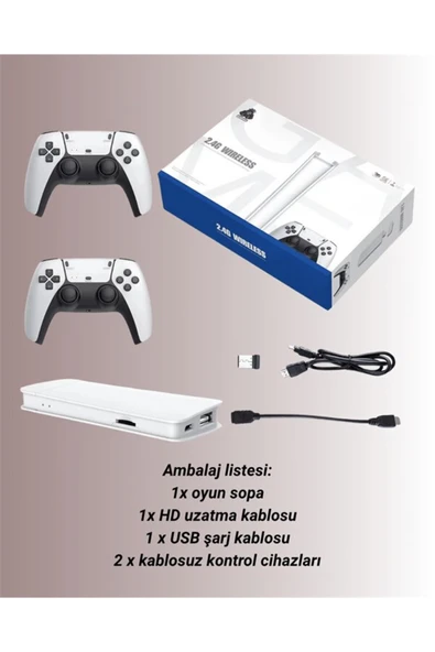 4K Destekli Bluetooth Retro Oyun Konsolu  M15 Modeli - Resim 5