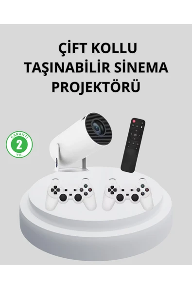 Wi-Fi 6 ve Bluetooth 5.0 Destekli 4K Akıllı Projeksiyon Cihazı - Lisinya ürün görseli 1