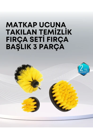 3’lü Matkap Ucu Temizlik Fırçası Seti Çok Amaçlı ürün görseli 1
