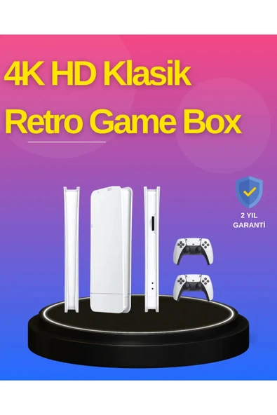 HDMI Çıkışlı Kablosuz 2 Kollu 4K Retro Oyun Kutusu ürün görseli 1