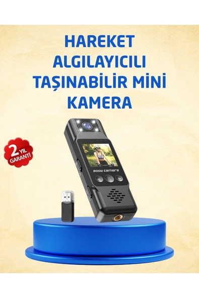 Taşınabilir Full HD Mini Kamera TFT Ekranlı ürün görseli 1