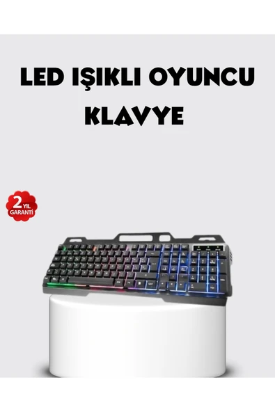 RGB Aydınlatmalı Klavye Mouse Seti – USB Bağlantılı, Türkçe Q, Ayarlanabilir DPI, Ergonomik Yapı ürün görseli 1