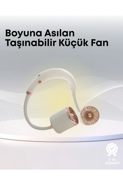 Yazlık Taşınabilir Sessiz Boyun Fanı 3 Kademe Hız Ayarlı ürün görseli 1