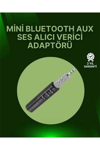 Bluetooth 4.1 Ses Alıcısı | 3.5mm Girişli Hoparlör & Kulaklıklar İçin Kablosuz Dönüştürücü ürün görseli 1