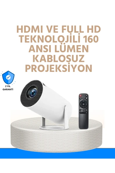 Kablosuz ve Kablolu Bağlantı Seçenekli Ev Tipi Projeksiyon ürün görseli 1