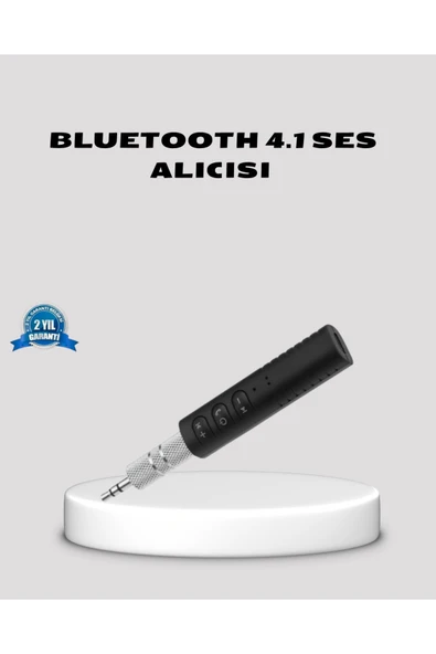 Bluetooth 4.1 Müzik Alıcısı 3.5mm Aux Girişli Mini Kablosuz Adaptör ürün görseli 1
