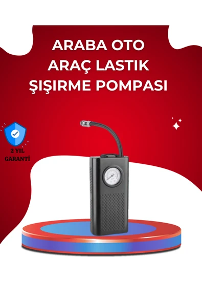 USB Şarjlı Kompakt Elektrikli Hava Kompresörü 3000 mAh ürün görseli 1