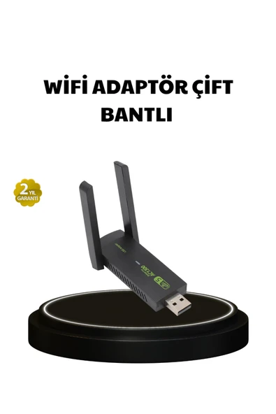 Dual Band USB WiFi Adaptör – 1200 Mbps Hız ürün görseli 1