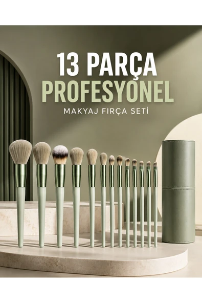 Profesyonel Makyaj Fırça Seti 13 Parça Yumuşak Kıllı Fırça Seti Far Fırçası ürün görseli 1