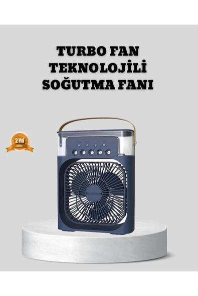 Sessiz Çalışan Turbo Fan Güçlü Hava Akışlı Masa Üstü Vantilatör ürün görseli 1