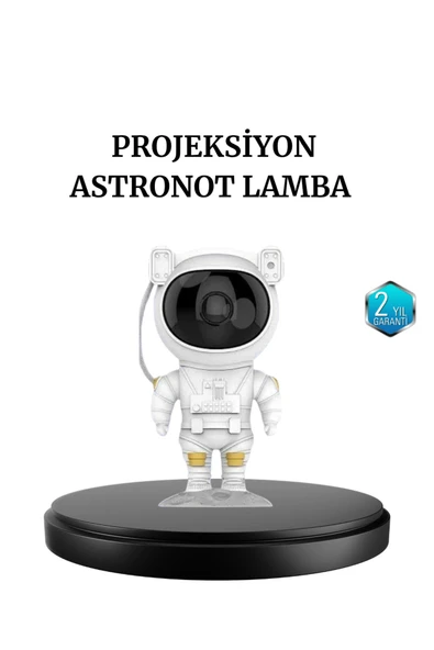 Astronot Projeksiyon Lambası Bluetooth Müzikli ve Uzaktan Kumandalı ürün görseli 1