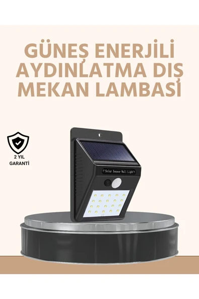 Enerji Tasarruflu ve Otomatik Sensörlü LED Güneş Işığı – Dış Mekan Uyumlu ürün görseli 1