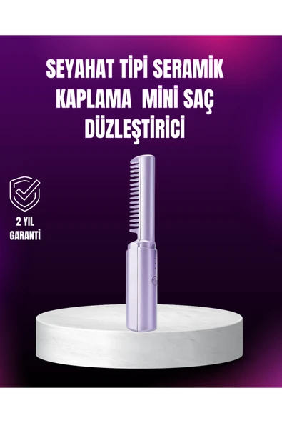 Kablosuz USB Şarjlı Saç Düzleştirici Tarak – Seyahat Boy ürün görseli 1