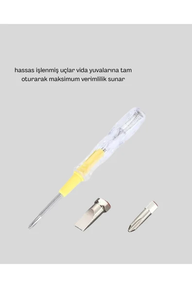 Neon Işıklı Elektrik Kontrol Kalemi - Resim 5