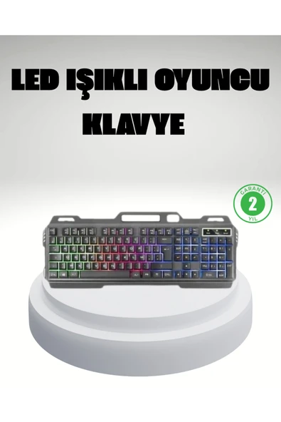 RGB Işıklı Oyuncu Klavye Mouse Seti – Türkçe Q, Ayarlanabilir DPI, Ergonomik ve Dayanıklı Tasarım ürün görseli 1