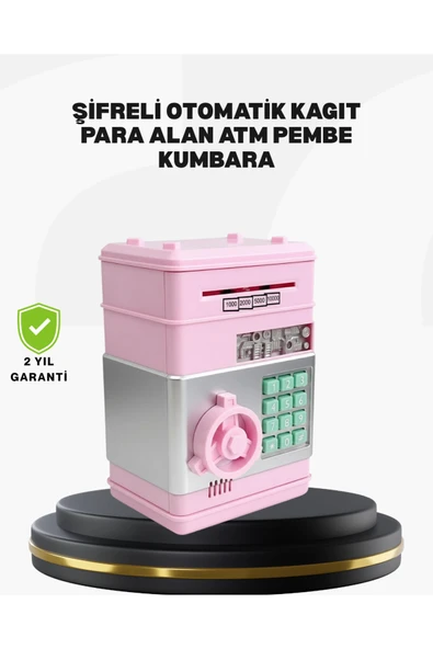 Büyük Hazneli Şifreli Para Tasarruf Kumbarası ürün görseli 1