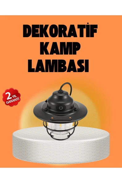 Çam Kozalağı Şekilli Retro Kamp Gece Lambası ürün görseli 1
