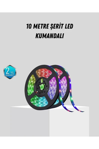 Smart Şerit LED Işık – Uzaktan Kumandalı, USB Girişli, Müzik Modlu ürün görseli 1