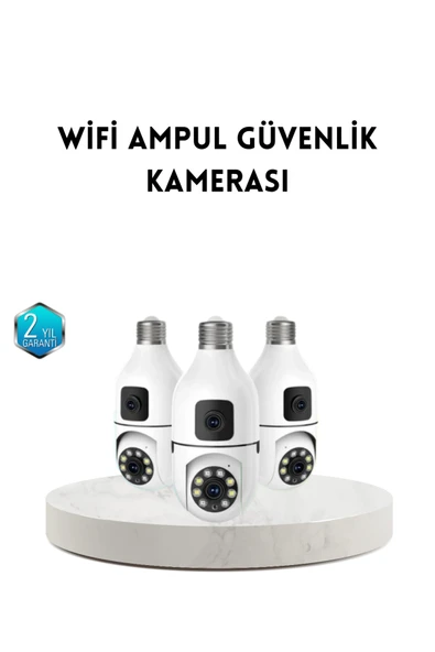 Ampul Tipi WiFi Kamera 2MP Lensli Full HD Görüntü ve Akıllı Hareket Algılama ürün görseli 1