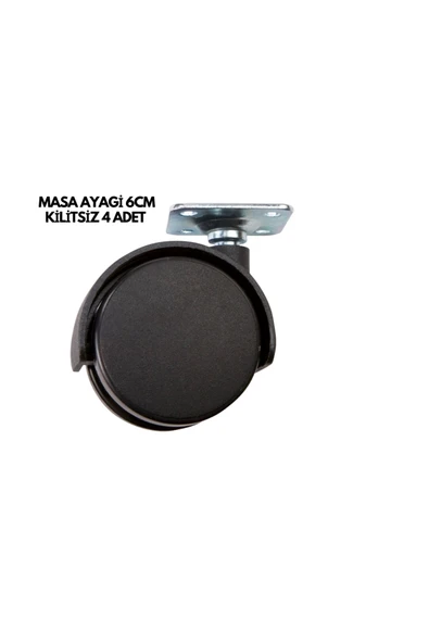 MASA AYAĞI 6CM KİLİTSİZ 4 ADET ürün görseli 1