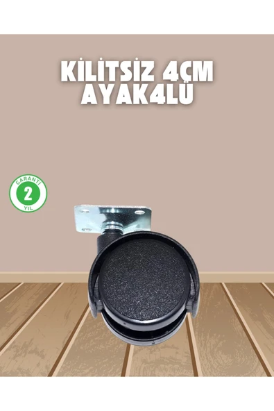 Sehpa ve Ekipmanlar İçin Kilitsiz 4 cm Ayak 4’lü ürün görseli 1