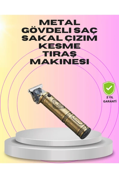 Güçlü Motorlu, 4 Kılavuz Taraklı Kompakt Saç Kesme Makinesi  Uzun Pil Ömürlü ürün görseli 1